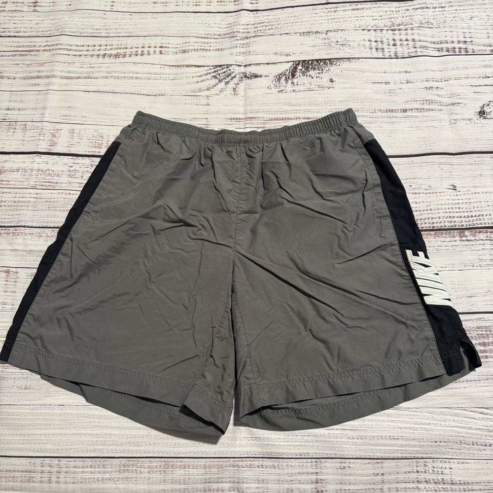 Vintage Nike Swim Trunks Y2K Spellout Board‎ Shorts Men's Size XL